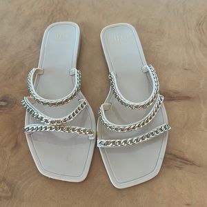 J Lo plastic/vinyl slide/flip flops/pool shoes- 9